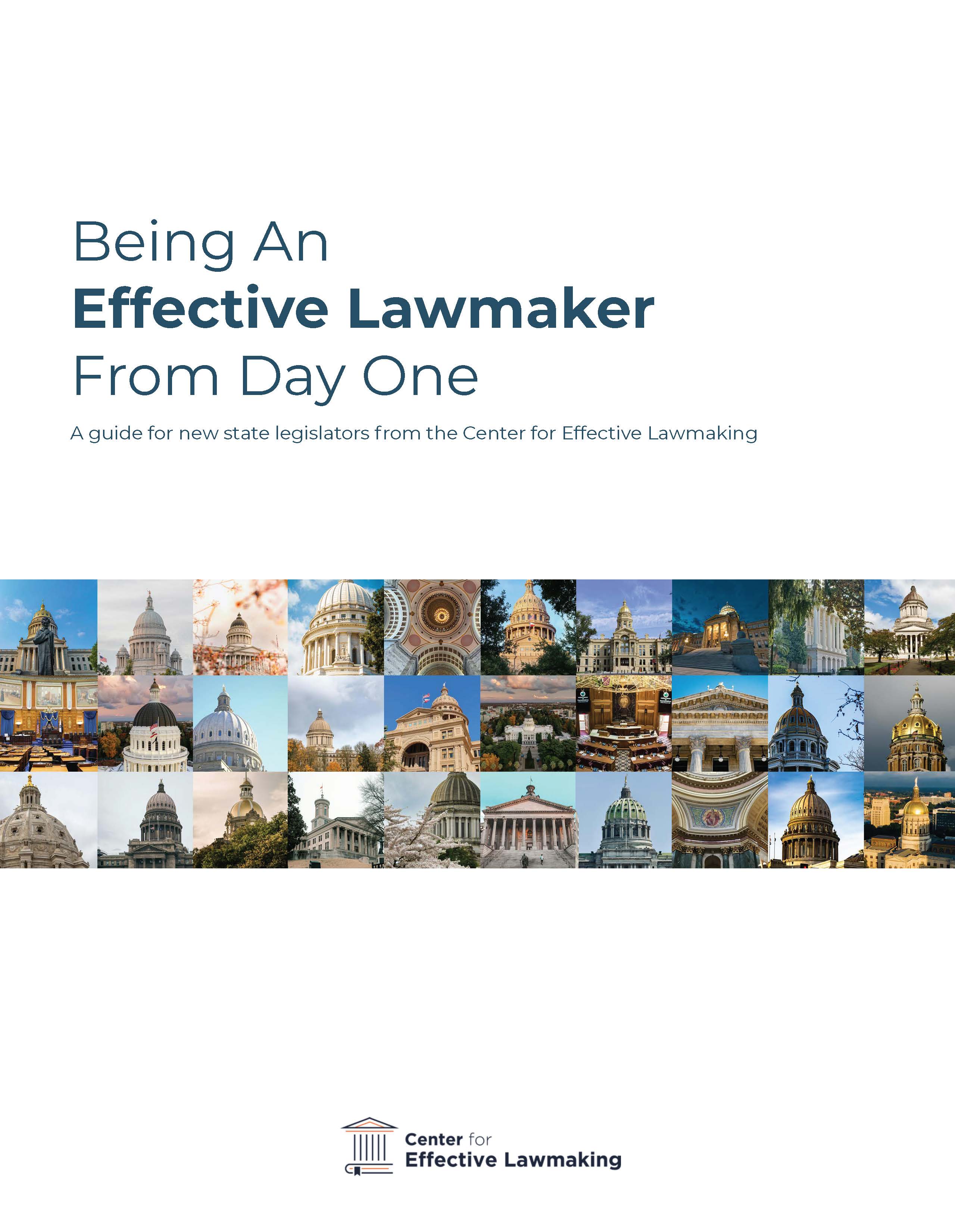 The Center for Effective Lawmaking Is Proud to Present Our New Guidebook for New State Legislators